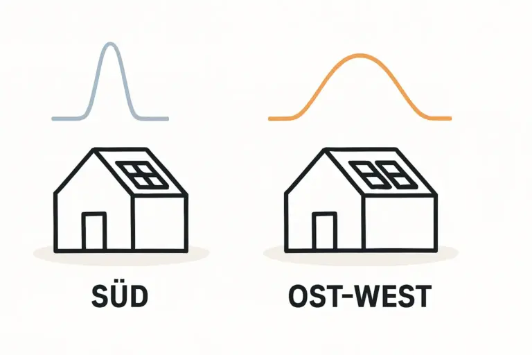 Anlagengröße bei Ost-West-Dächern und optimale Leistung