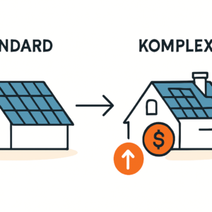 Aufpreise bei komplexen Dächern und Photovoltaik-Angeboten