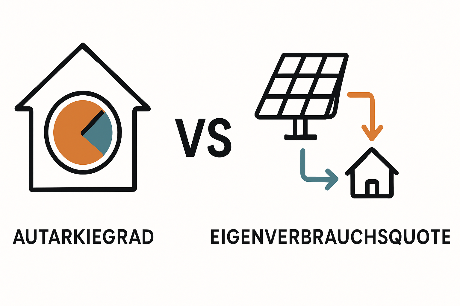 Autarkiegrad und Eigenverbrauchsquote einfach erklärt