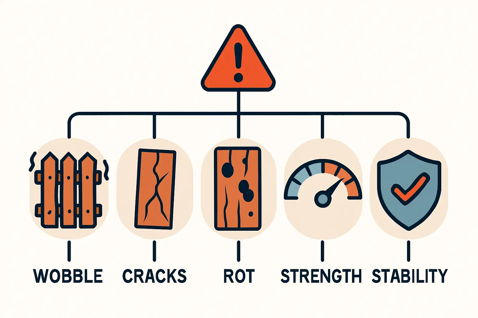 Montage an einem Gartenzaun