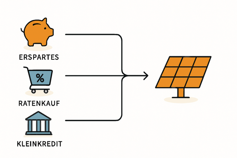 Balkonkraftwerk finanzieren Ratenkauf Kredit oder Eigenkapital