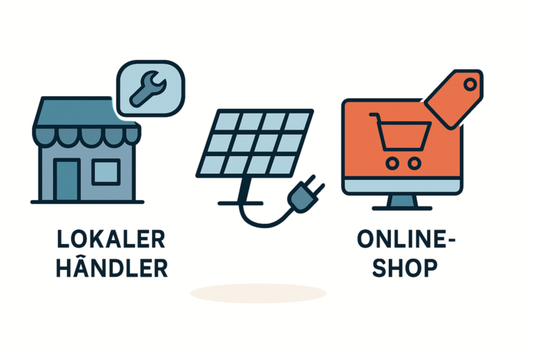 Balkonkraftwerk kaufen beim Fachhändler oder Online-Shop