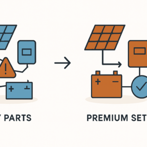 Komplettset vs Einzelteile Balkonkraftwerk