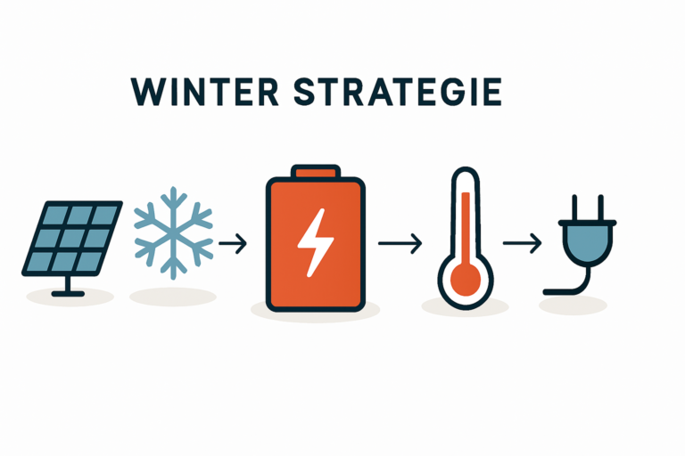 Balkonkraftwerk mit Speicher im Winter: Realistische Erträge und smarte Strategien