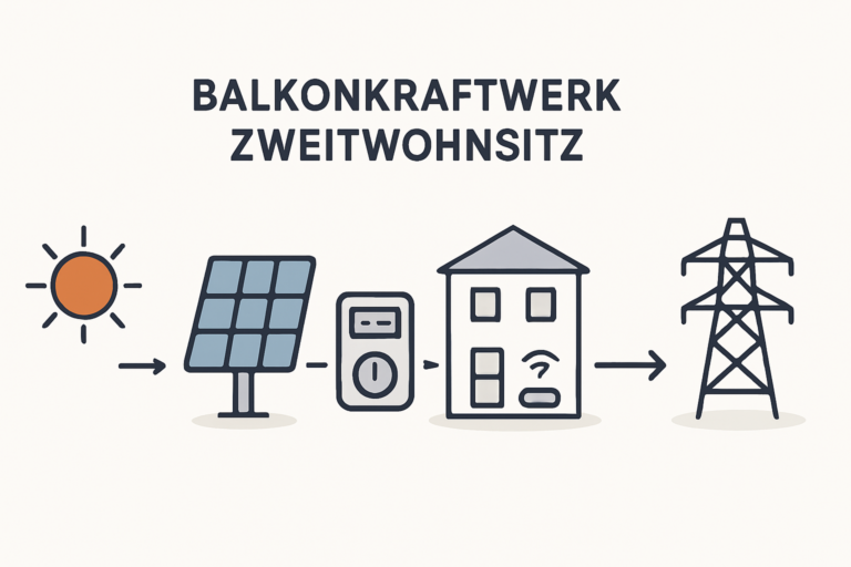 Balkonkraftwerk am Zweitwohnsitz anmeldung und zähler