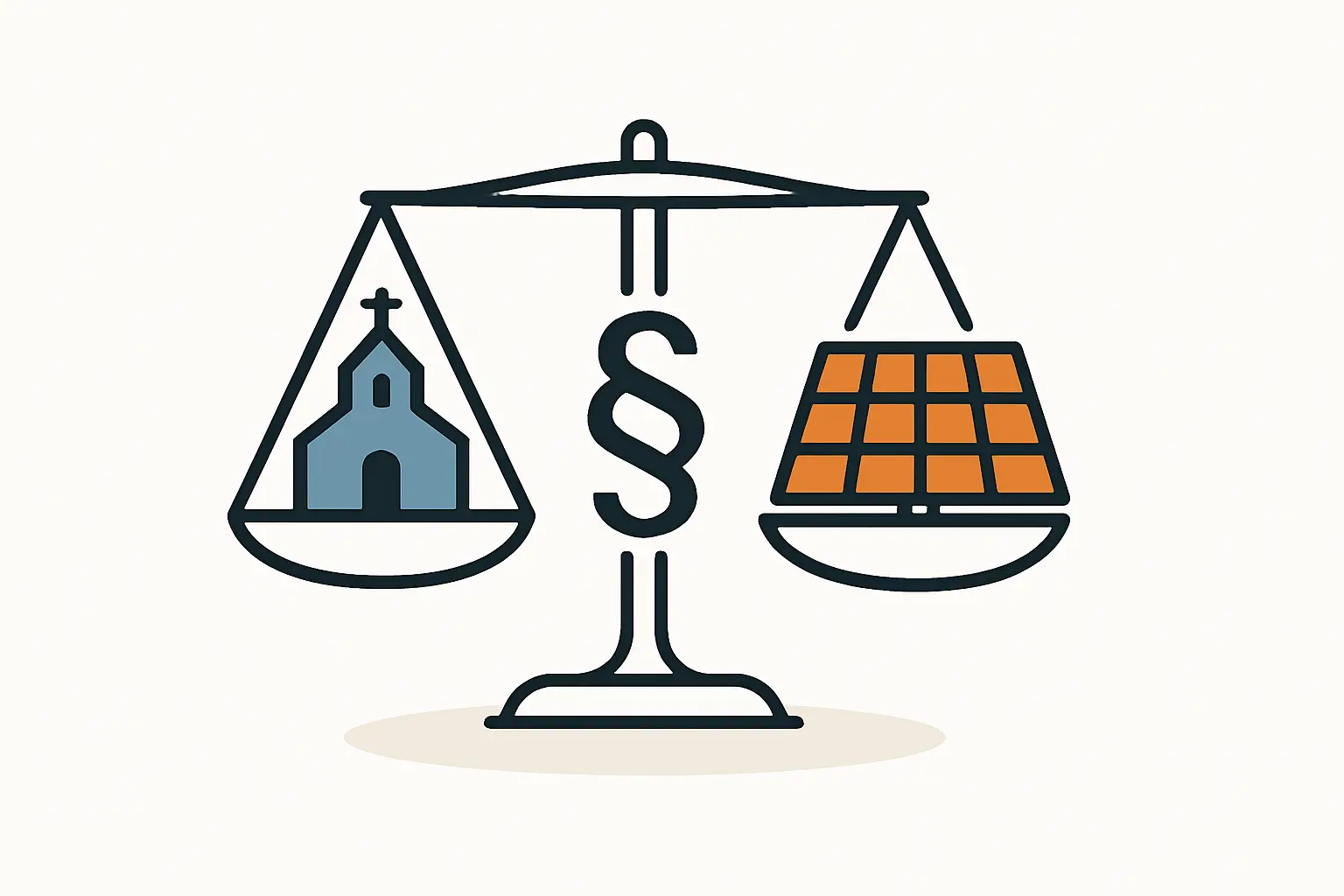 Baurecht für Photovoltaik auf Kirchendächern verstehen