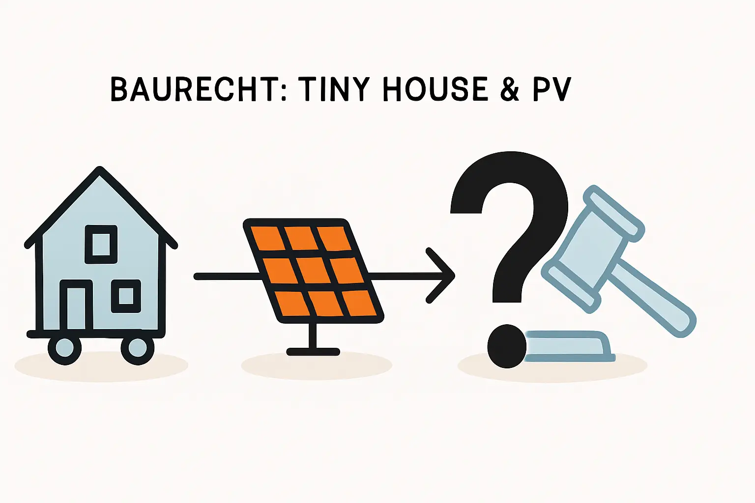 Baurecht für Photovoltaik auf Tiny Houses und Mobilheimen