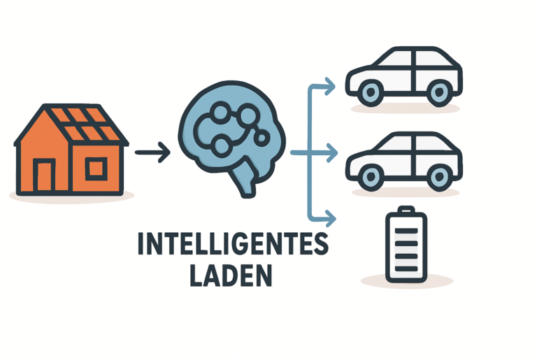 Beispielrechnung PV Anlage mit zwei E Autos Lastmanagement