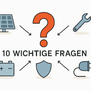 Der erste Beratungstermin mit dem PV-Anbieter Fragen