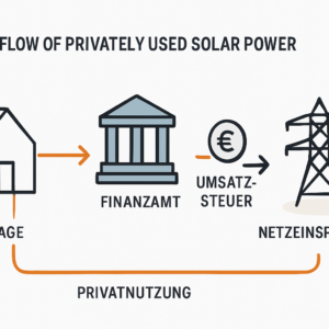 Besteuerung von privat genutztem Solarstrom bei gewerblichen Anlagen