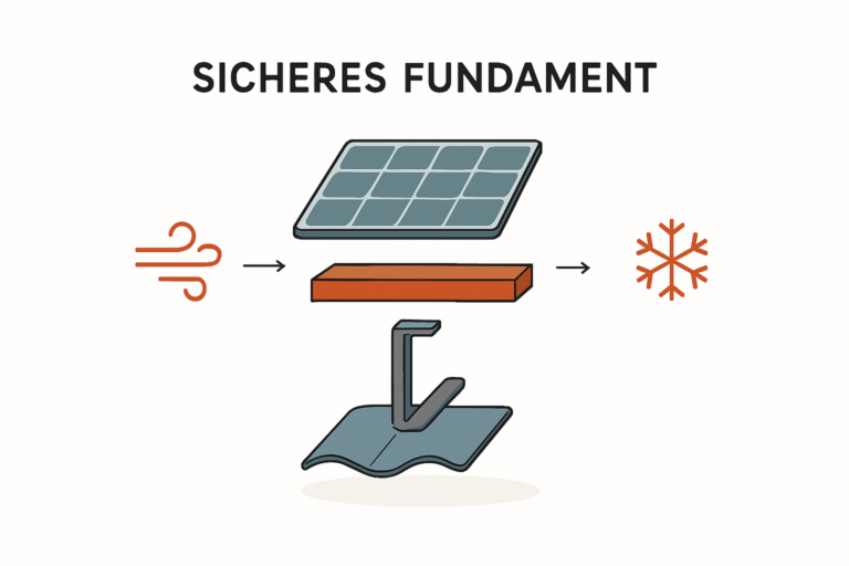 Bewertung des Montagesystems für langfristige Dachsicherheit