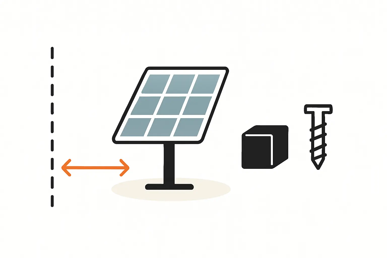 Bodenmontage im Garten Abstandsflächen und Fundamentwahl