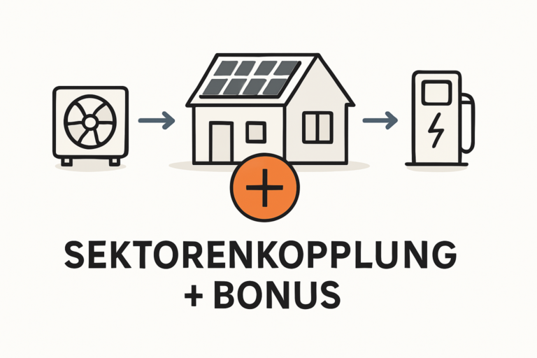 Bonusförderung für Sektorenkopplung zwischen PV und Wärmepumpe