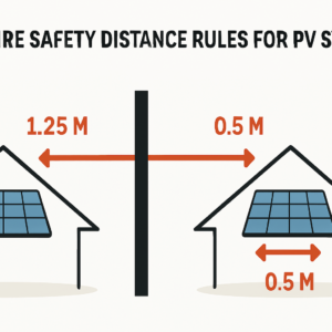 Brandschutz und Abstandsregeln bei PV-Anlagen auf Reihenhäusern