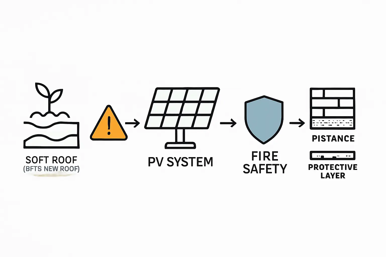 Brandschutz für PV-Anlagen auf Weich- und Gründächern