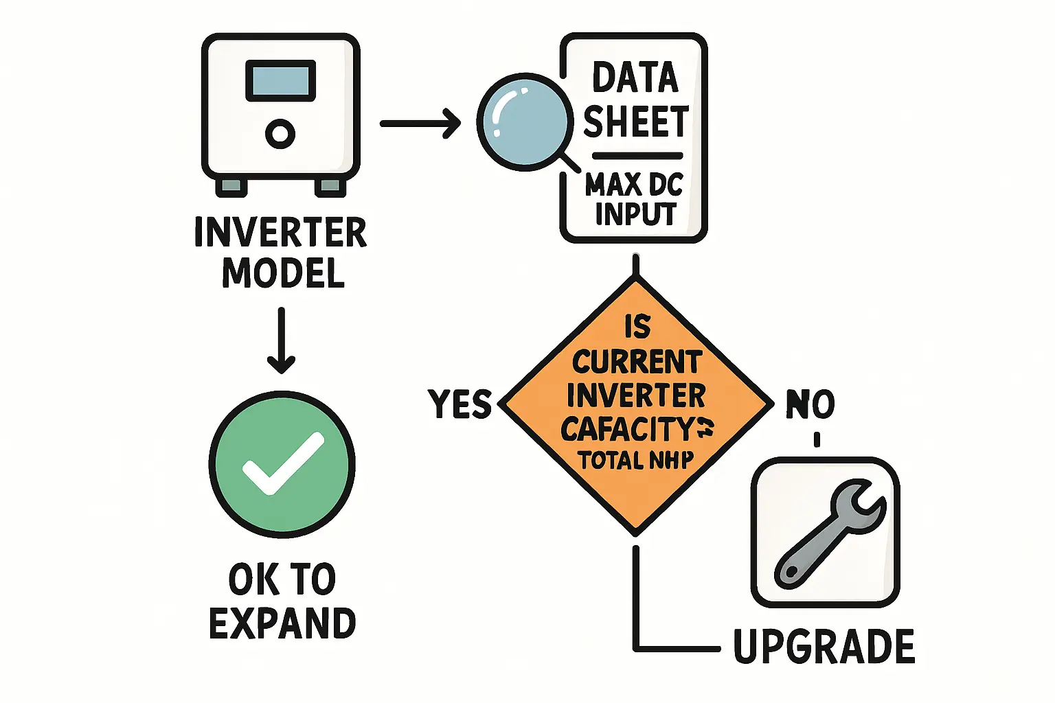 Ein Hausdach mit zwei unterschiedlichen Arten von Solarmodulen, die nebeneinander installiert sind und die Erweiterung einer bestehenden Anlage visualisieren.