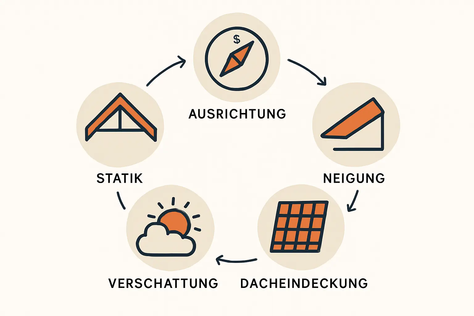 Der optimale Winkel zur Sonne