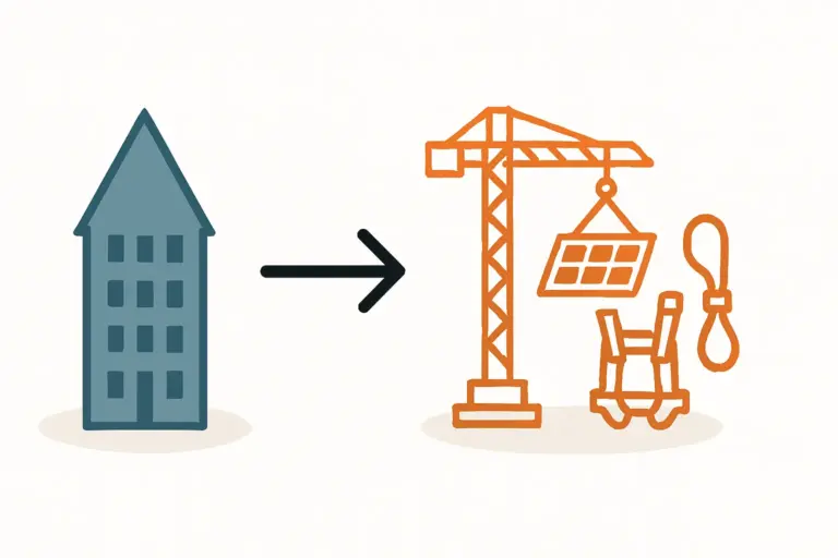 Wie Dachneigung und Gebäudehöhe Montagekosten erhöhen