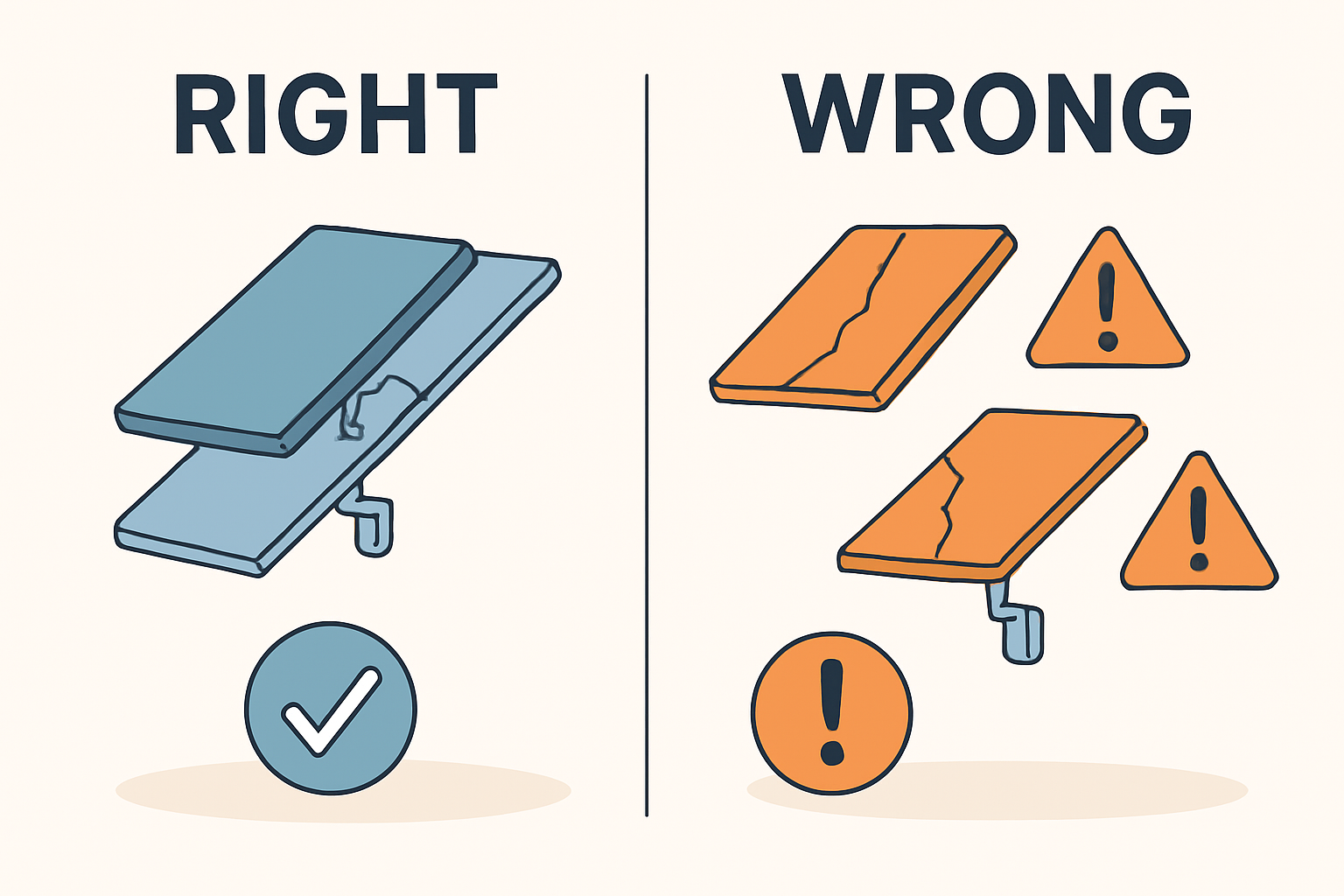 Montage von Dachhaken