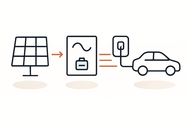 E Auto mit Solarstrom laden und Hausinstallation verstehen