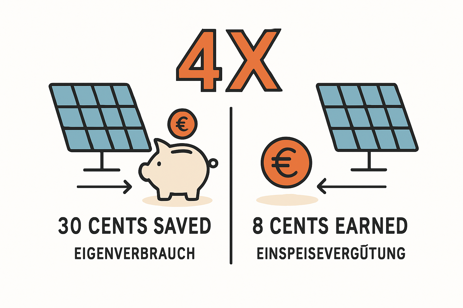 Einspeisevergütung vs. Eigenverbrauch