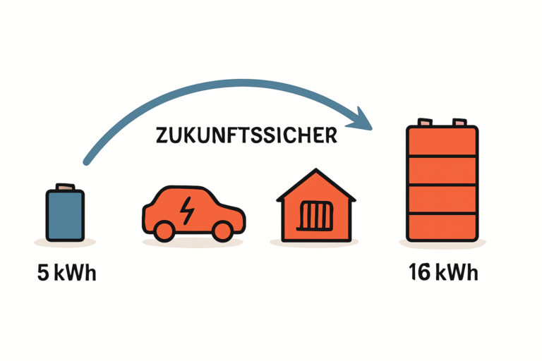 Investition in die Zukunft: Warum ein auf 16 kWh erweiterbares Speichersystem heute schon sinnvoll ist