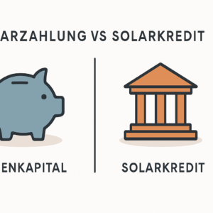 Finanzierung Ihrer PV-Anlage Barzahlung oder Solarkredit