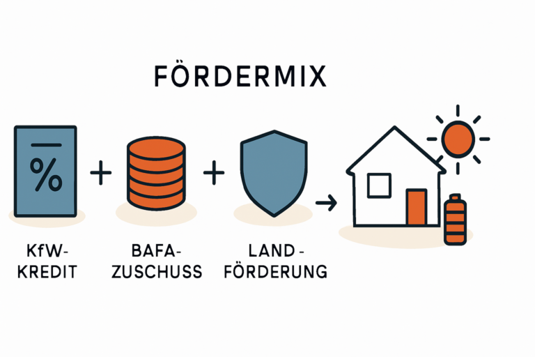 Fördermittel clever kombinieren für KfW Kredit und Zuschüsse