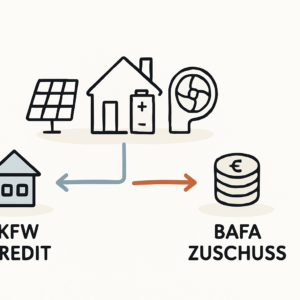 Fördermittel clever kombinieren für PV Speicher und Wärmepumpe