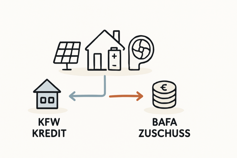 Fördermittel clever kombinieren für PV Speicher und Wärmepumpe