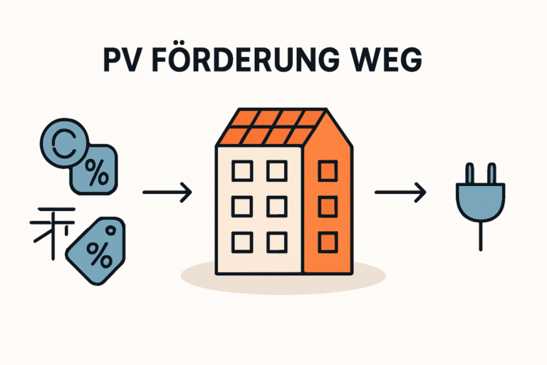 Förderung für Photovoltaik in WEG und Mehrfamilienhäusern