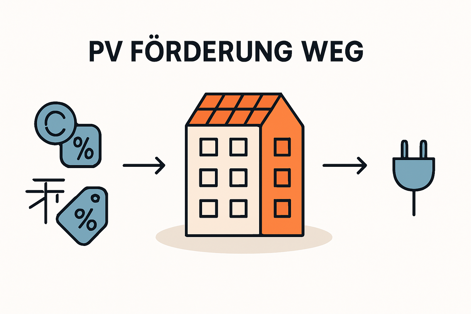 Förderung für Photovoltaik in WEG und Mehrfamilienhäusern