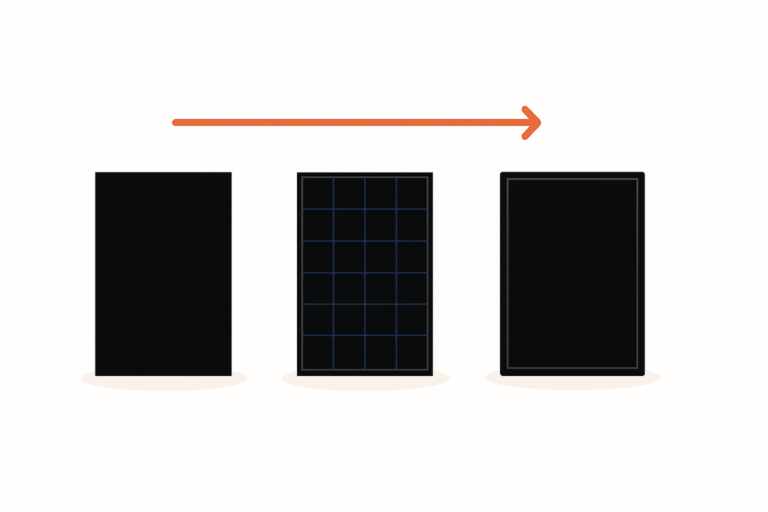 Full Black Module im Ästhetik Vergleich für moderne Hausdächer
