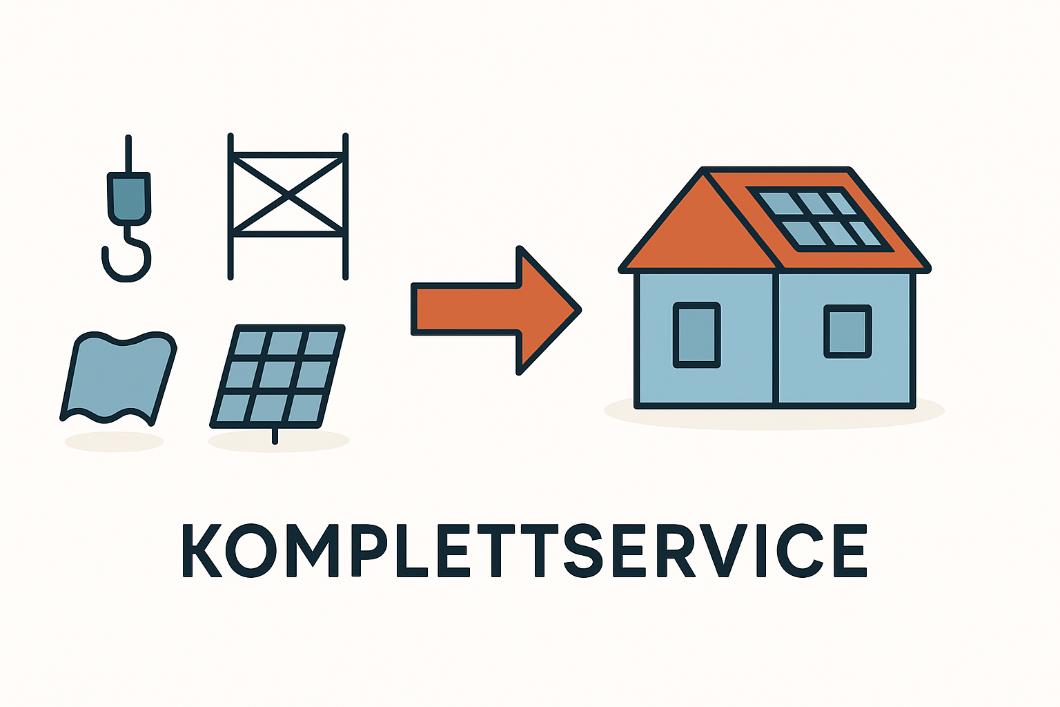 Full-Service Anbieter für Gerüstbau Kranarbeiten Dachdeckerleistungen