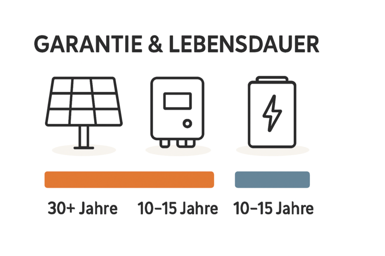 Garantie und Lebensdauer bei Solarmodulen und Speichern