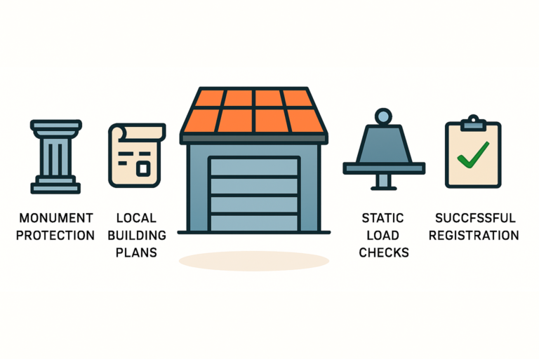 Genehmigung für PV-Anlagen auf Garage und Carport