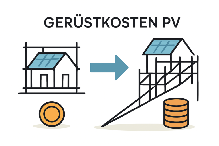 Gerüstkosten bei Photovoltaik richtig kalkulieren