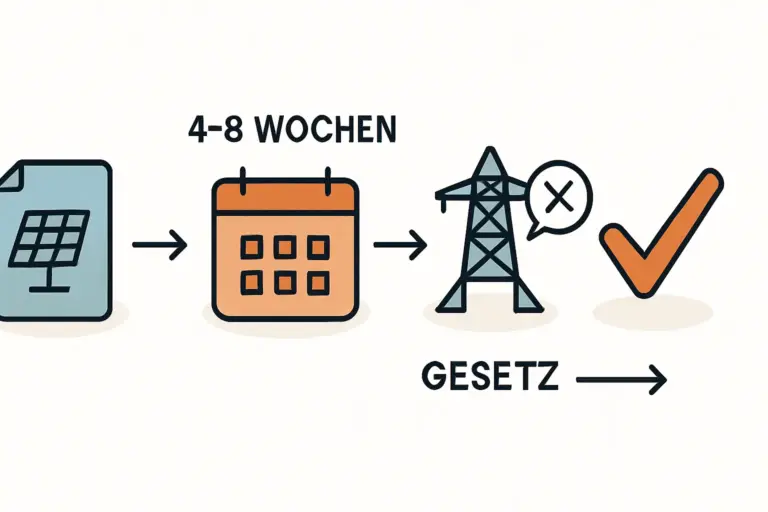 Gesetzliche Fristen für Netzanschluss und fehlende Rückmeldung
