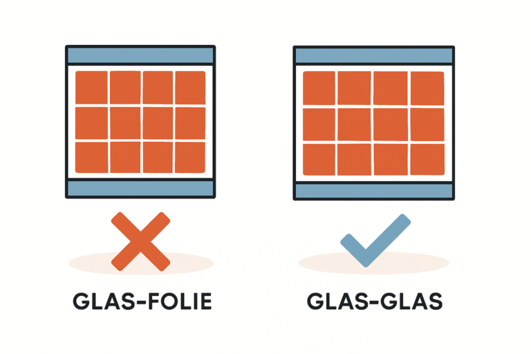 Glas-Folie oder Glas-Glas Module Aufbau und Haltbarkeit verstehen