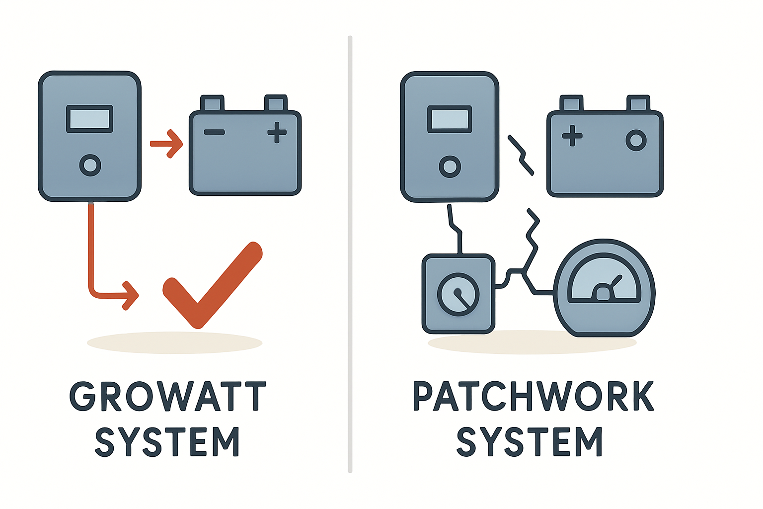 Growatt Wechselrichter Speicher Smart Meter System aus einer Hand