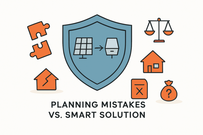 Die 5 häufigsten Planungsfehler bei DIY-PV-Anlagen – und wie unsere Komplettsets Sie davor schützen