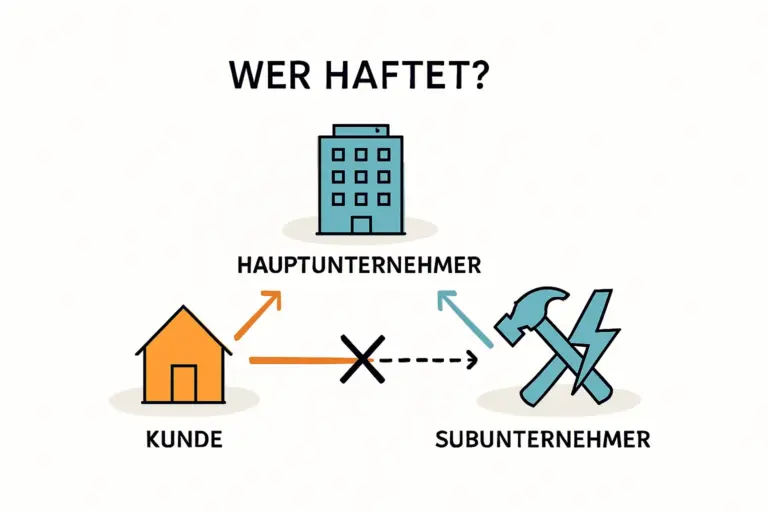 Wer haftet bei Fehlern durch Subunternehmer bei der Installation
