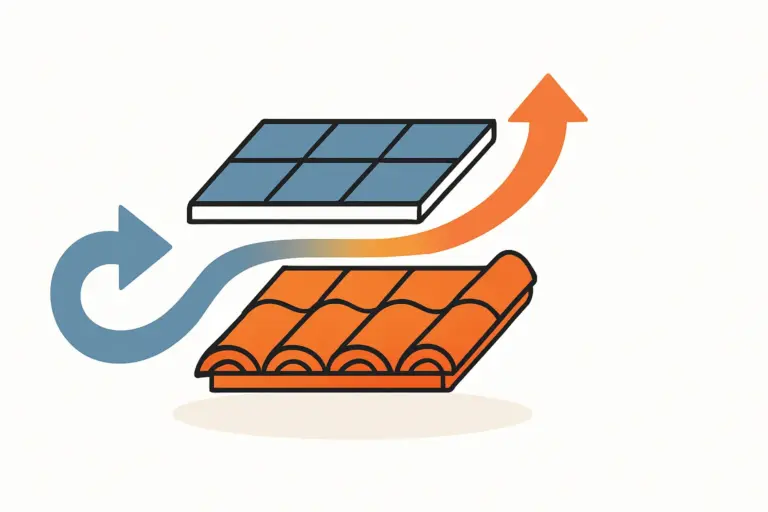 Wie Hitzestau unter Solarmodulen Ihr Dach beeinflussen kann