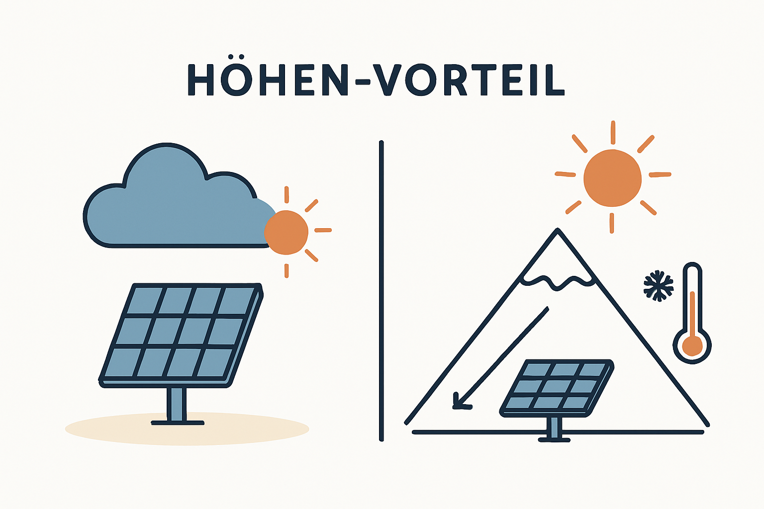 Warum PV-Anlagen in höheren Lagen mehr Ertrag liefern