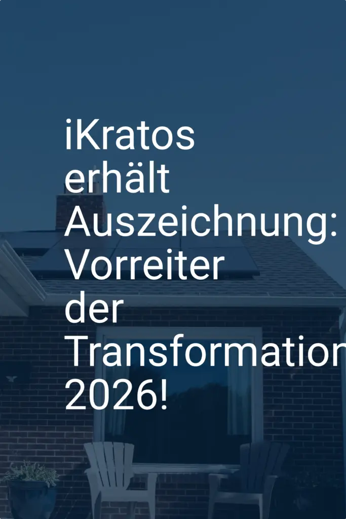 iKratos erhält Auszeichnung: Vorreiter der Transformation 2026!