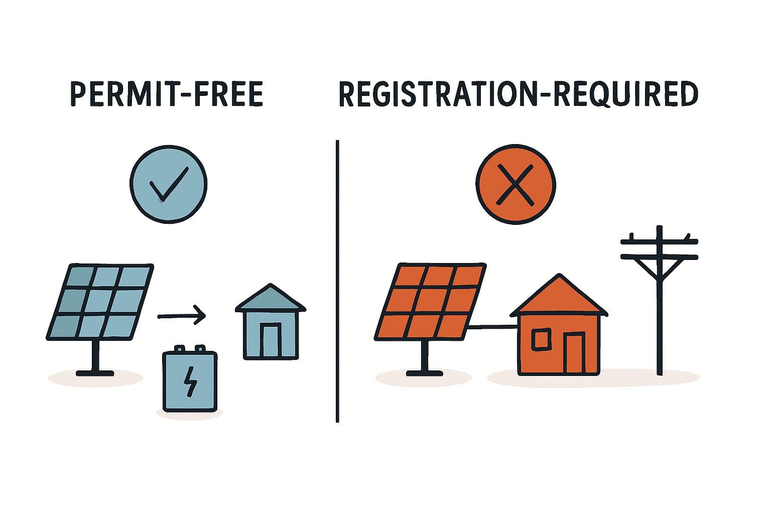 Inselanlage anmelden Wann ist sie genehmigungsfrei