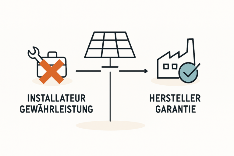 Insolvenz des PV-Anbieters wer übernimmt Garantie und Wartung