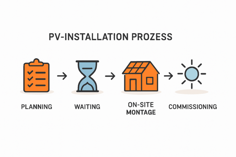 Installation durch Systemanbieter Prozesse Zeitpläne Kundenservice