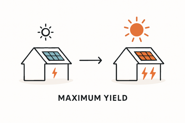 Kleine Dachfläche optimal für hohen Solarertrag nutzen