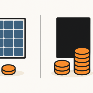 Kostenunterschiede zwischen Full-Black- und Standard-Solarmodulen